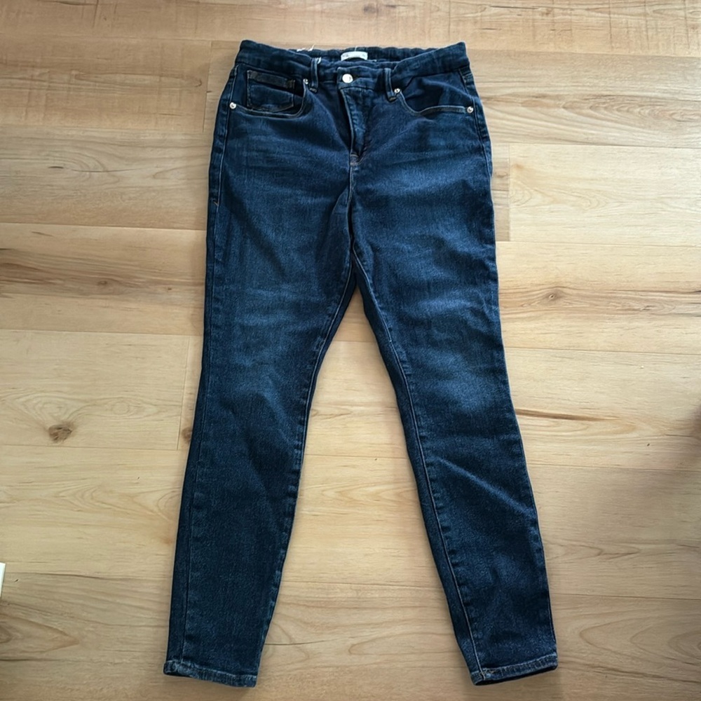 Good American Dark Blue Women Jeans